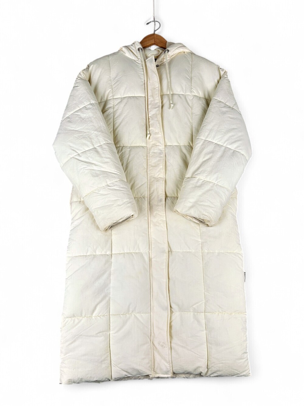 Missguided Hooded Quilted Trench Coat Size 4